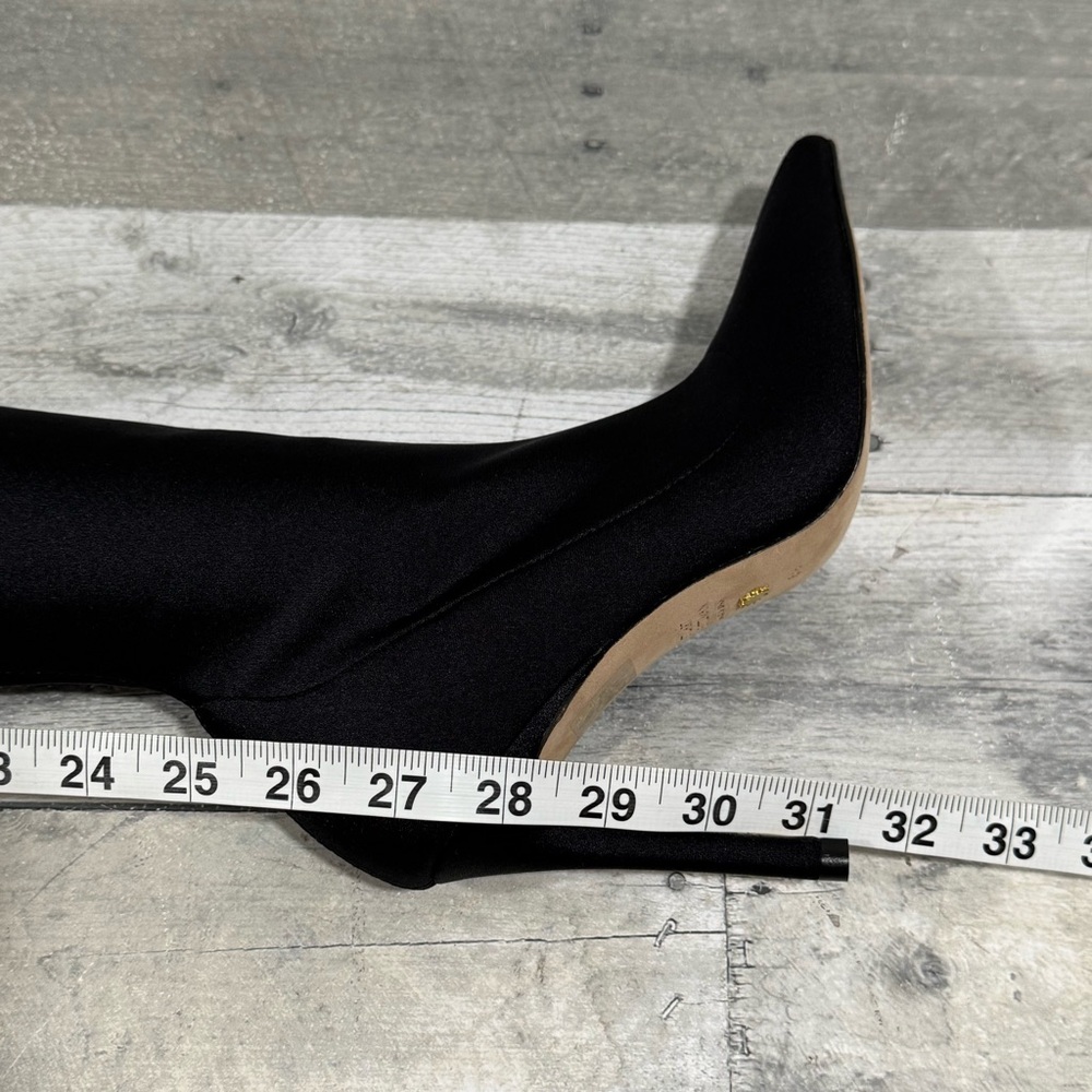 STUART WEITZMAN Ultrastuart Satin Over The Knee Boots - Balck - Sz - 5.5 - Picture 9 of 12